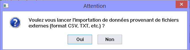 question import de données
