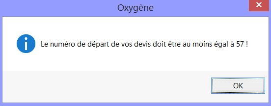 message de rejet