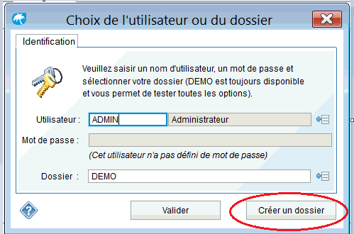 choix utilisateur et dossier