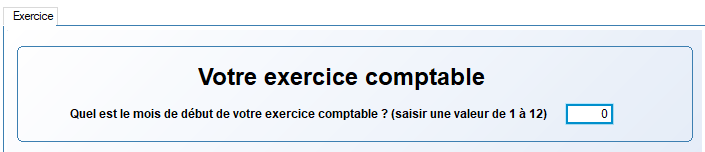 mois début exercice comptable