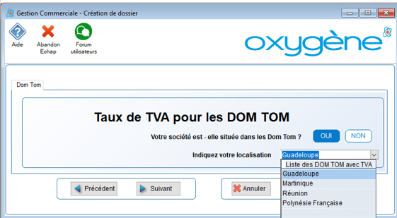localisation DOM TOM